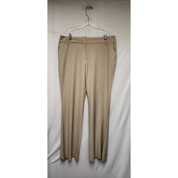 Ann Taylor Loft Wide Leg Dress Pants Khaki Size 12 - Picture 2 of 5